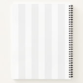 花と蝶とピンクのティーポット ノートブック (裏面)