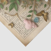 花と蝶と緑の目の女の子 薄葉紙 (詳細)