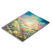 花と蝶と虹の草地 ノートブック (左側)