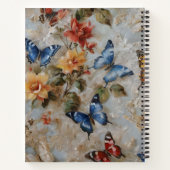 花と蝶のジャーナル/ノート ノートブック (裏面)