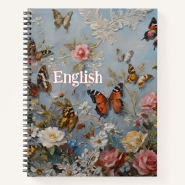 花と蝶のジャーナル/ノート ノートブック