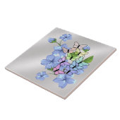 花と蝶のセラミックタイル タイル (側面)
