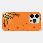 花と蝶のハート Case-Mate iPhoneケース (裏面 (横))