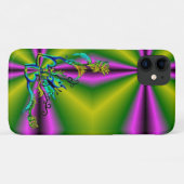 花と蝶のハート Case-Mate iPhoneケース (裏面(横))