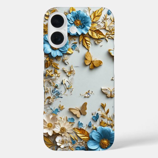 ✨ 花と蝶のハーモニーブルーム 🌸 ビブラントネイチャー Case-Mate iPhoneケース (裏面)