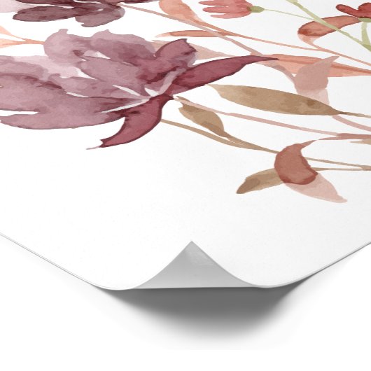 花と蝶の保育園ポスター 子供部屋インテリア ポスター (角)