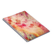 花と蝶の水色、ノートブック ノートブック (右側)