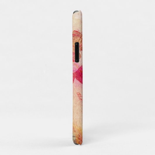 花と蝶の水色 Case-Mate iPhoneケース (裏面/右)