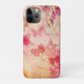 花と蝶の水色 Case-Mate iPhoneケース (裏)