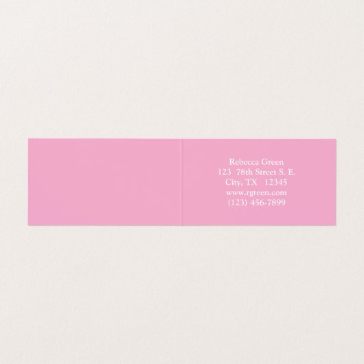 花と蝶の芸術作品 名刺 (内部フラット)