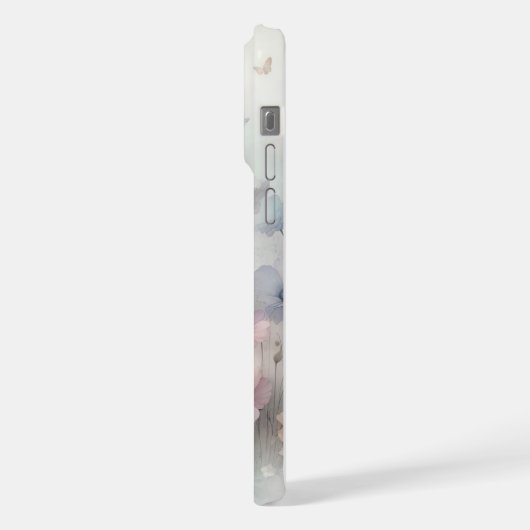 花と蝶の踊り iPhoneケース (左側面)