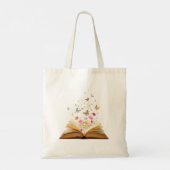 花と蝶の魔法の本 トートバッグ (裏面)