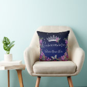 花と蝶キンセアニェラブルー クッション (椅子)