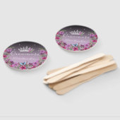 花と蝶キンセアニェラ紫ハンドファン ハンドファン (組立なし)