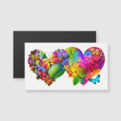 花と蝶ハート (正面/裏面)