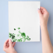 花と蝶フライヤー チラシ (手)