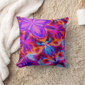 花と蝶抽象芸術 クッション (ブランケット)