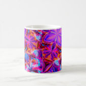 花と蝶抽象芸術 コーヒーマグカップ (中央)
