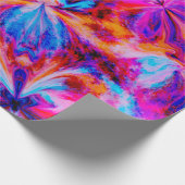 花と蝶抽象芸術 ラッピングペーパー (角)