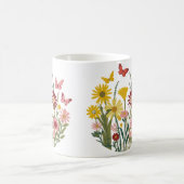 花と蝶 コーヒーマグカップ (中央)