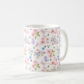 花と蝶 コーヒーマグカップ (正面右)