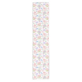 花と蝶 ショートテーブルランナー (正面)