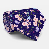 花と蝶 ネクタイ (ロール)