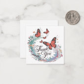 花と蝶 ノートカード (正面/裏面インサイチュ)