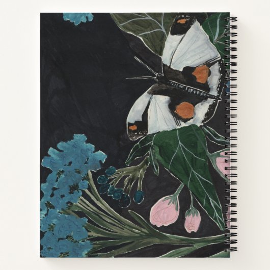 花と蝶 ノートブック (裏面)
