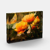 花と蝶 フォトブロック (左)