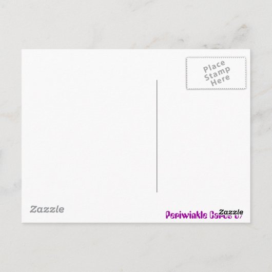 花と蝶 ポストカード (裏面)