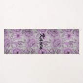 花と蝶  ヨガマット (正面(横))