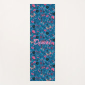 花と蝶 ヨガマット (正面)