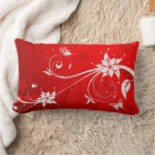 花と蝶 ランバークッション (ブランケット)