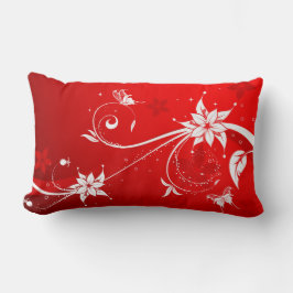 花と蝶 ランバークッション