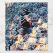 花と蝶 ワインラベル (シングルラベル)