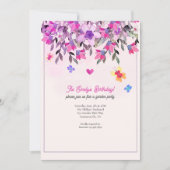 花と蝶 招待状 (正面)