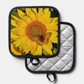 花と蝶 鍋敷き (正面/裏面)