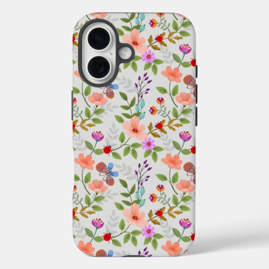 花と蝶 Case-Mate iPhoneケース (裏面)