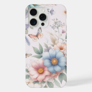 花と蝶 iPhone 15 PRO MAXケース