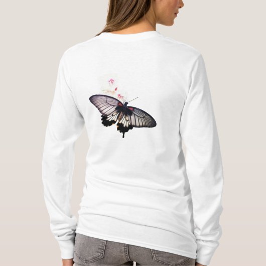 花と蝶🦋🦋 Tシャツ (裏面)