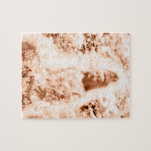 花と観音菩薩と伊勢神宮 ジグソーパズル (横)