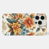 花と詩の華やかなアフェア iPhoneケース (裏面横)