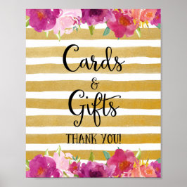 花と贈り物の結婚ポスタープリント ポスター