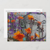 花と通りアートinバルパライソ,チリ ポストカード (正面/裏面)