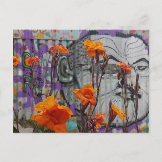 花と通りアートinバルパライソ,チリ ポストカード (正面)