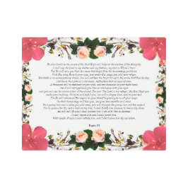 花と金属の壁縁どアート付き詩編91 メタルプリント