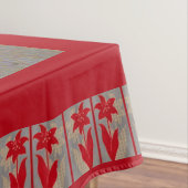 花と陰花プリント テーブルクロス (インサイチュ)