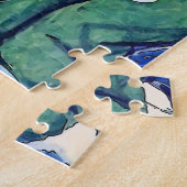 花と電話で少女 ジグソーパズル (側面)