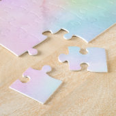 花と青いセーターを着たキリン ジグソーパズル (側面)